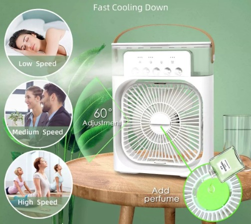 Miniatura 6 de Ventilador Humidificador De Escritorio